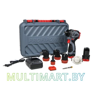 Дрель-шуруповерт Profipower BL-161C (с 2-мя АКБ, насадки, кейс)